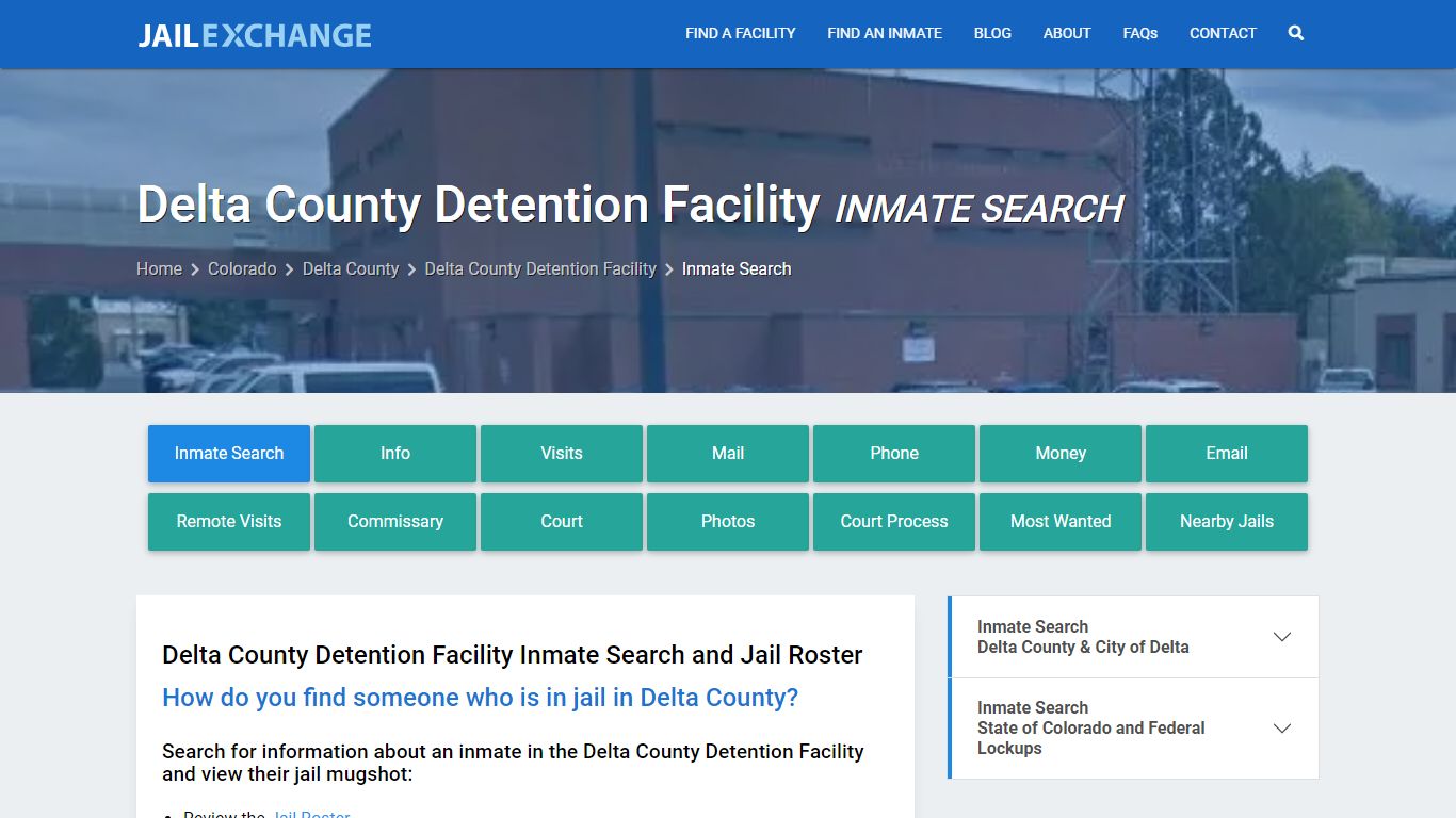 Delta County Detention Facility Inmate Search - Jail Exchange